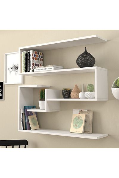 UnicUtil Wall Shelf, UnicUtil, 90 x 22 x 87 cm, White
