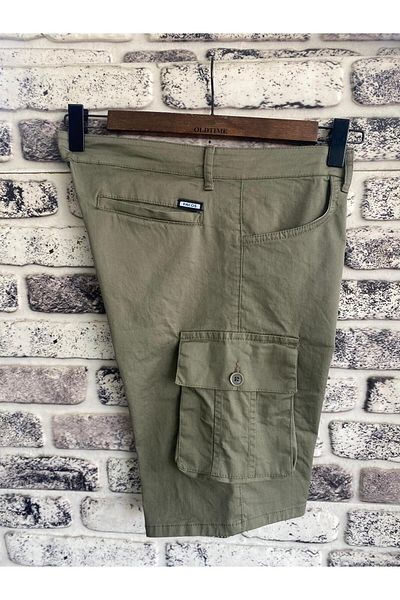 PASSWORD Men's Slim Fit Cargo Pocket Shorts Capri