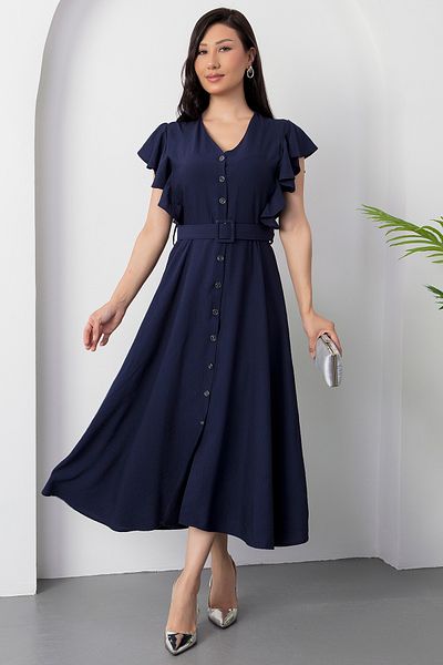 PULLIMM Rochie cu decolteu în V cu mărgele GRS3739