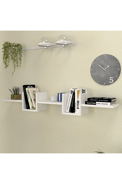 UnicUtil Wall Shelf, UnicUtil, 13 x 12 x 20 cm, White