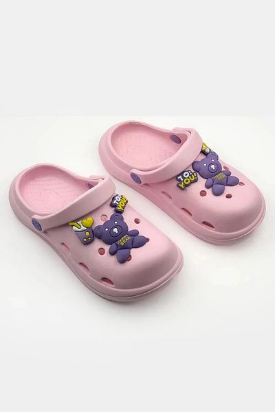 CihanShoes Children's Emoji Slippers Garden Slippers Beach Sea Bath Slippers 30-31-32-33-34-35 Number Powder Color