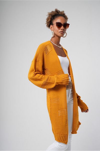 Hopoi Women's Openwork Knitwear Cardigan