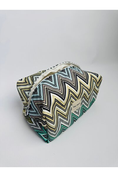 Tiny Zigzag desen büyük boy çanta