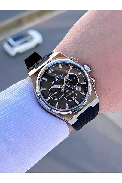 Daniel Klein Silicone Cord Inner Functions Active 2 Years Warranty Men's Watch Fg.Dk10676.1