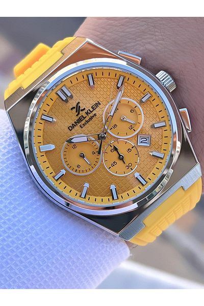 Daniel Klein Silicone Cord Internal Functions Active 2 Years Warranty Men's Watch Fg.Dk10676.7