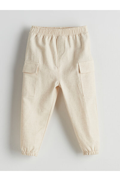 LC Waikiki Keten Karışımlı Erkek Bebek Kargo Pantolon