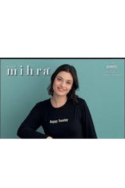 Mihra Mi̇hra-290-06-25 Women's Long Sleeve Cotton Pajamas Set R828 Sm-L-Xl 2XL