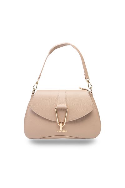 Toro Nero Women's Bag Made Of Leather, Pale Pink, Oana