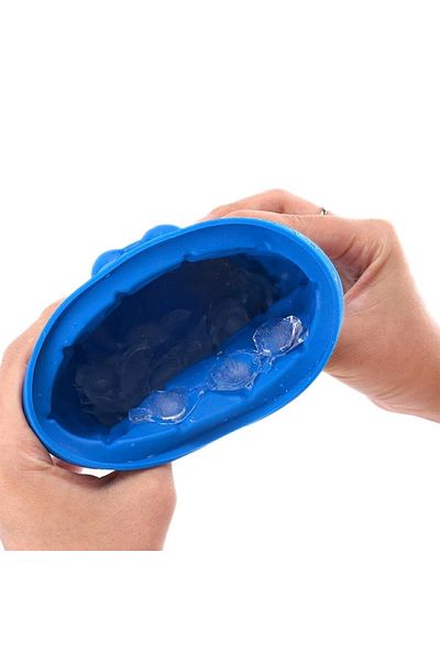 FOXMAG24 2in1 Ice Cube Tray, Silicone, 120 Cubes, Blue