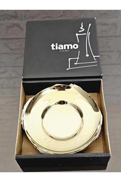 atabey home طبق شاي ستيل مطلي بالتيتانيوم 6 قطع ريو