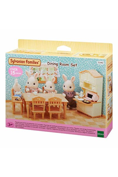 Nilly Toys 5340 مجموعة غرفة الطعام Sylvanian Families + مجسمات عمرها 3 سنوات ...