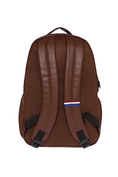 U.S. Polo Assn. Πόλο Ασν. 24424-24426 Unisex Vegan Backpack Σχολική τσάντα Ταξιδιωτική τσάντα κάμπινγκ ΚΑΦΕ