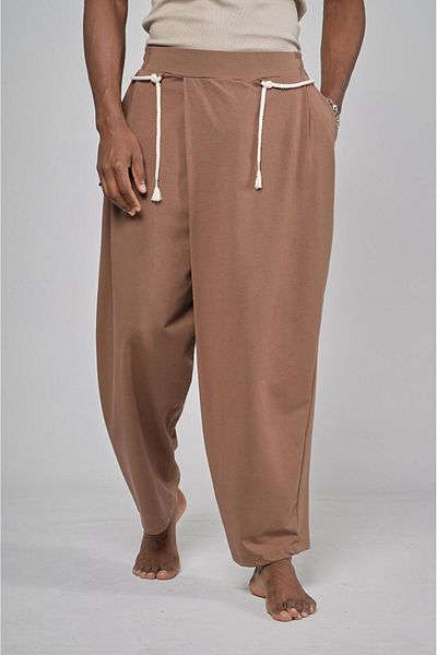 king brich Παντελόνι Shalwar Cut με ελαστική μέση