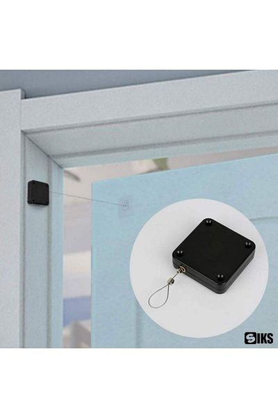 SIKS Automatic Closer, Steel Rope P12, For Doors, Windows, Power 1200n, Black