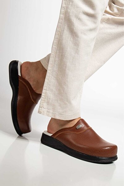 BLUMSABOTERLİK Γνήσιο δέρμα Ανδρικές Παντόφλες Sabo Full Orthopedic and Anatomical Άνετες και Άνετες