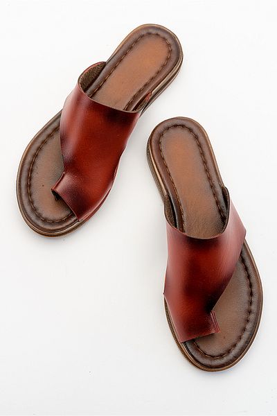 Lively Stylish Angela Flip-Flop Leather Slippers