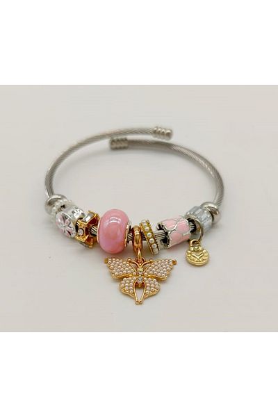 By Piera Steel Color Non-Throwing Bracelet