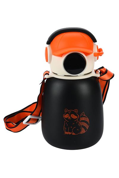 Emofom Gamer Thermos Flask 500 ml Stainless Steel Water Bottle with Straw Children's Water Bottle