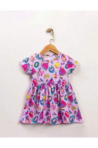 ruhaay Girl's Summer Short Sleeve Printed Dress