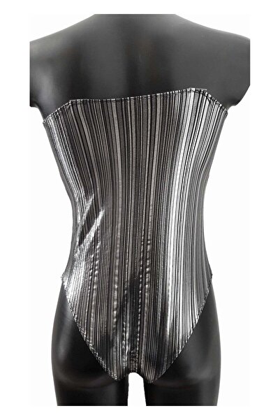 BLD by Exclusive Women's one-piece swimsuit, silver, LUNA 01, BLD by Exclusive