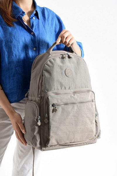 Just Polo Unisex Water-Proof Imported Crinkle Fabric School Business and Travel Backpack with Laptop Compartment