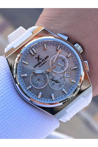 Daniel Klein Silicone Cord Internal Functions Active 2 Years Warranty Men's Watch Fg.Dk10676.4
