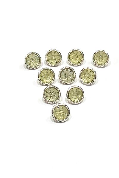 karantuhafiye Blouse Button / Plastic Stone Button / 2914 / 10 Pieces / Model 7