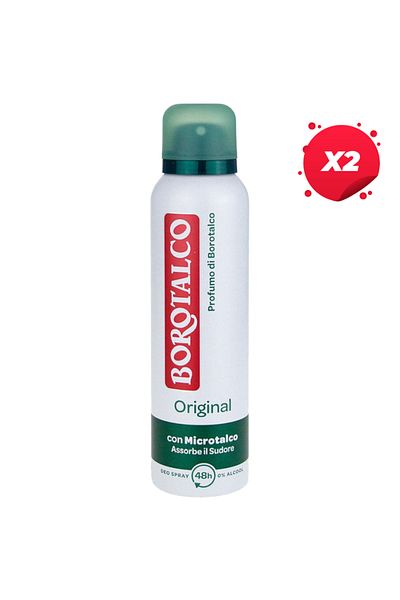 Borotalco X2 - BOROTALCO ANTIPERSPIRANT DEO 150ML ORIGINAL