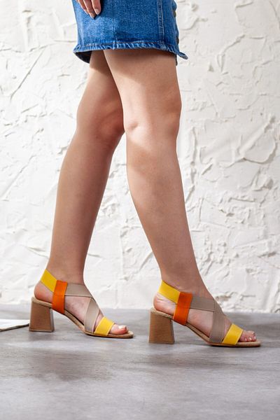 Adım Adım Women's Rubber Belt Heeled Sandals