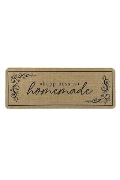 OEM Kitchen Mat Beige 'Happiness is Homemade' 120 x 45 cm