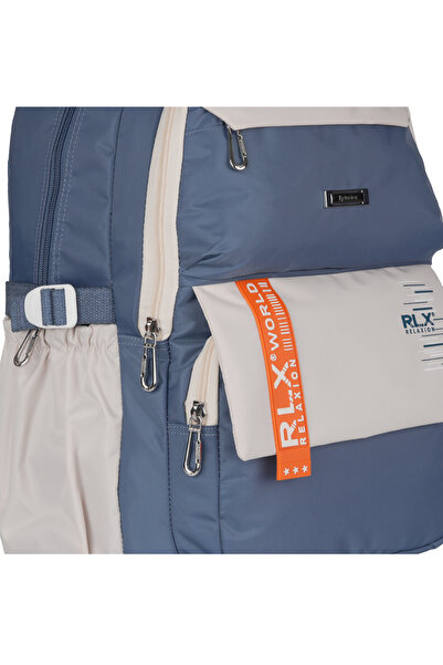 Relaxion Rlx-2059 School Backpack Student Daily Travel Holiday Sports Walking Trip Petrol
