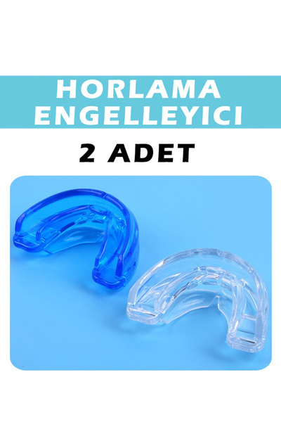 Beauty Collection 2'li Horlama Engelleyici Jawline Ağızlık Diş Gıcırdatma ve Diş Teli Koruyucu Slikon Boks Dişlik