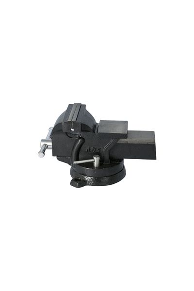 ACE Cast Iron and Cold-Formed Steel Durable Anvil Bench Vise Black 4inch