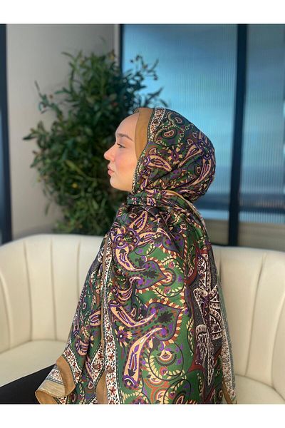 Oxygen Scarfs Etro Blind Patterned Cotton Soft Shawl - 377350