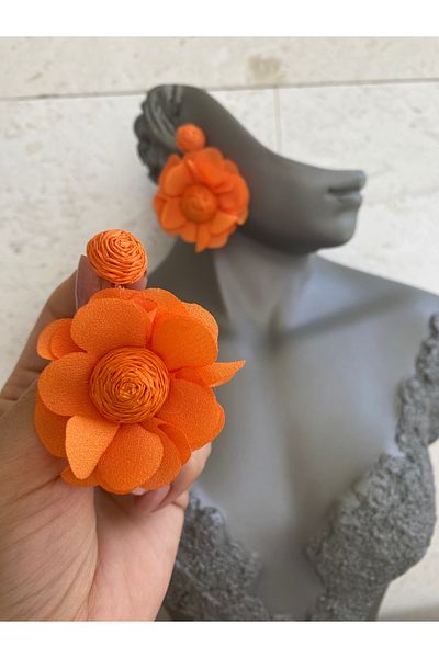 Lucios Wicker Tulle Earrings