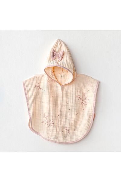 andywawa Baby Poncho Pancho Muslin Pretty Flowers