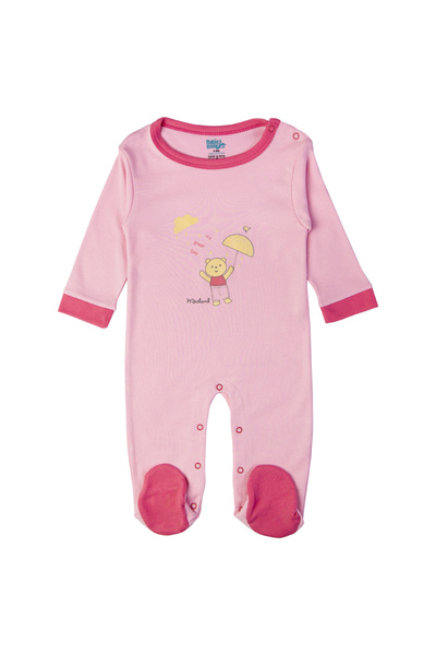 Babies Basic 100% Cotton Printed Long Sleeves Jumpsuit/Romper/Sleepsuit for babies