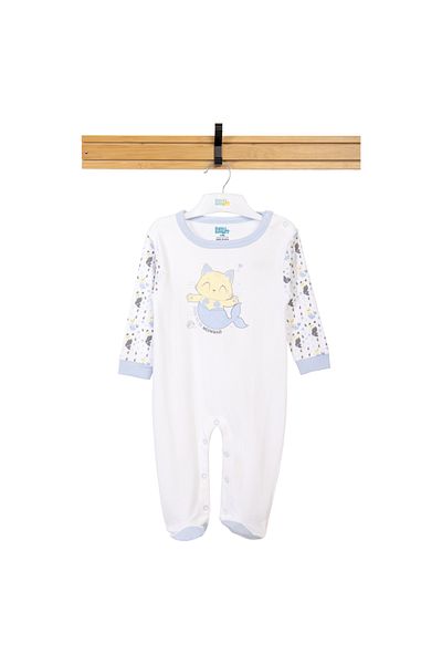 Babies Basic 100% Cotton Printed Long Sleeves Jumpsuit/Romper/Sleepsuit for babies