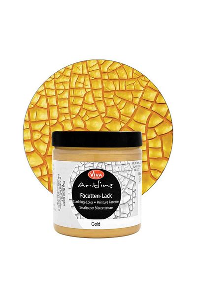 Viva Decor Artline Cracking varnish (faceting), 250ml Golden yellow