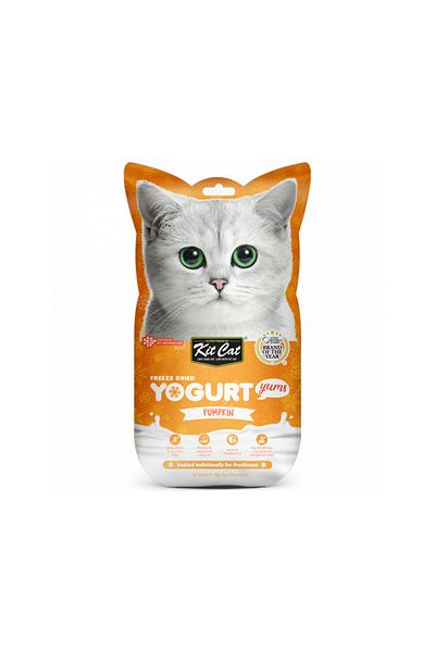 Kit Cat Freeze Dried Yogurt Yums Pumpkin Cat Treats - 10 g