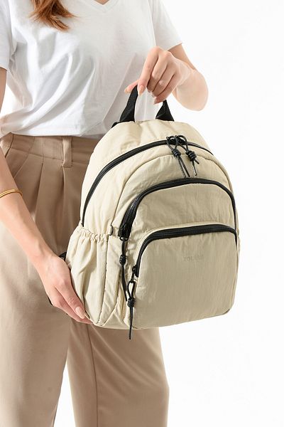 Just Polo Unisex Water Resistant Imported 3-Eye Soft Lightweight Backpack