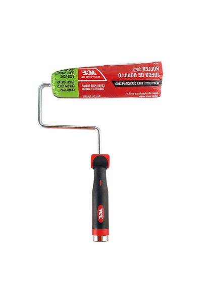 ACE Threaded Handle Professional Paint Roller Cover and Frame Set 22.9cm
