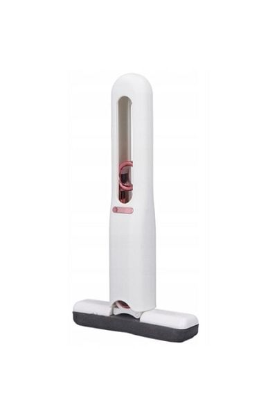 FOXMAG24 Portable sponge with automatic squeezing, for windows and multi-surfaces, wet/dry cleaning, white