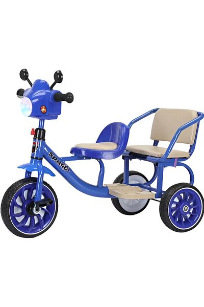 rexa Seat Children Tricycle with Back Seat Storage Basket Built