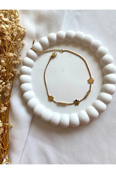 saren aksesuar & takı Daisy patterned anklet