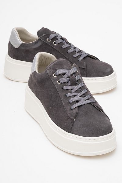 LuviShoes Pantofi sport pentru femei GUENO din piele naturală afumată
