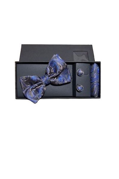 OEM Men's Bow Tie/Handkerchief/Button Set