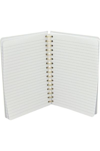 Roco Marble Lined Notebook A5 - 100 Sheets Light Grey