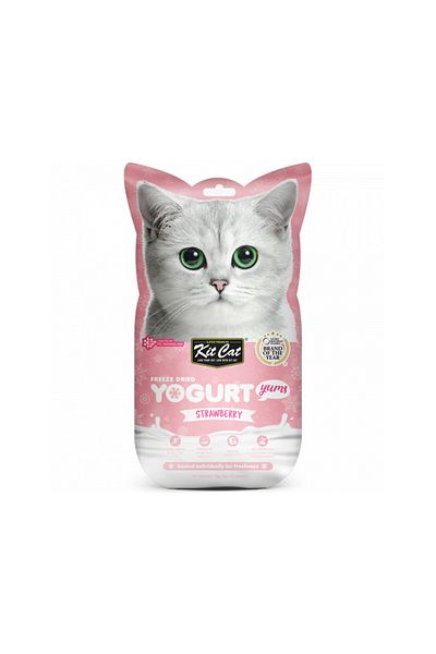 Kit Cat Freeze Dried Yogurt Yums Strawberry Cat Treats - 10 g