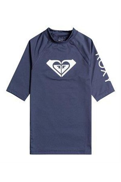 Roxy Wholehearted Uv Protection Short Sleeve Children's Swimsuit Ergwr03283-Navy